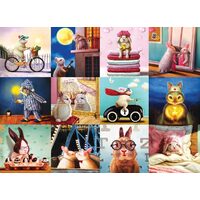 Puzzle 1000 Teile Eurographics - Lustige Hasen