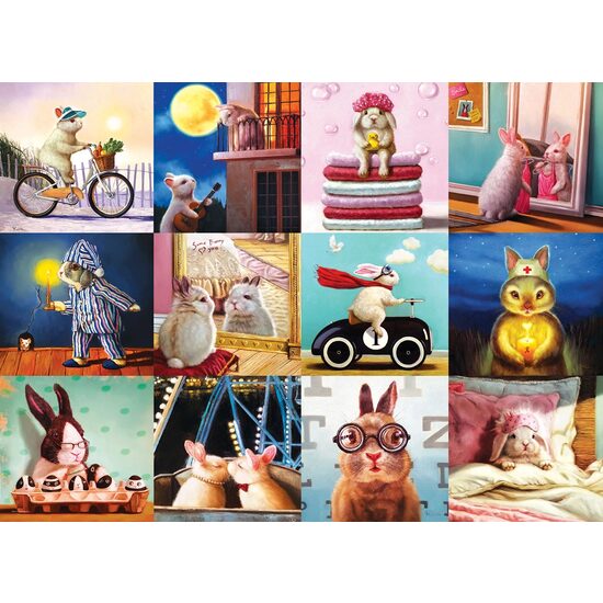 Puzzle 1000 piese Eurographics - Funny Bunnies