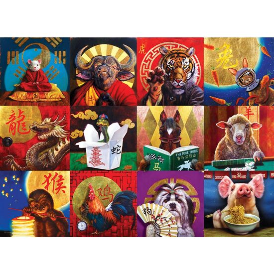 Puzzle 1000 pezzi Eurographics - Calendario Cinese