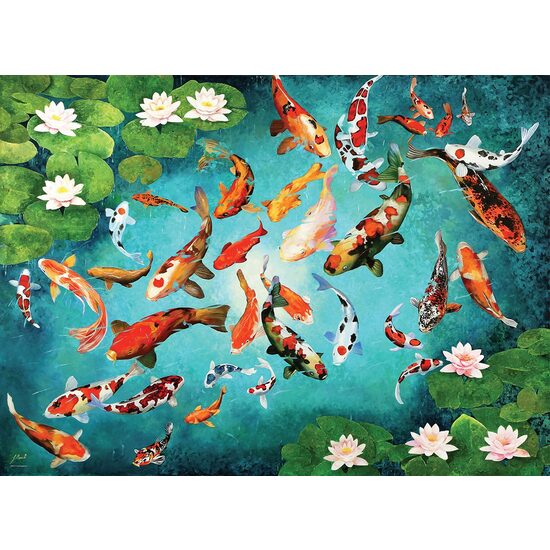 Puzzle 1000 Teile Eurographics - Bunte Koi