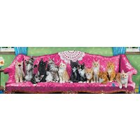 Puzzle 1000 Teile Panorama Eurographics - Kitty Cat Couch