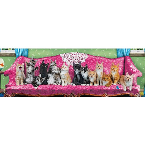 Puzzle 1000 Teile Panorama Eurographics - Kitty Cat Couch