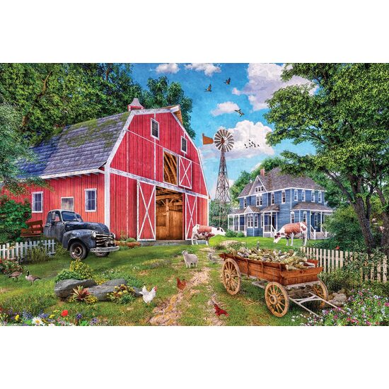 Puzzle 1000 Teile Eurographics - Family Farm, Metallbox
