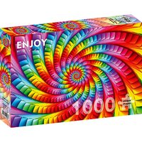 Puzzle 1000 Teile Enjoy – Psychedelische Regenbogenspirale
