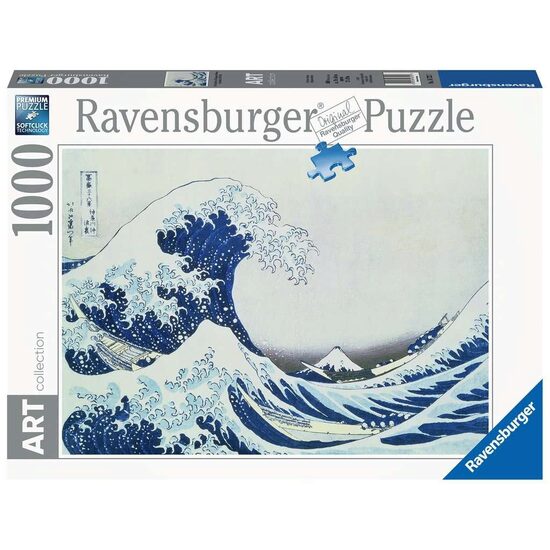Puzzle 1000 Teile Ravensburger - Wellen in Kanagawa