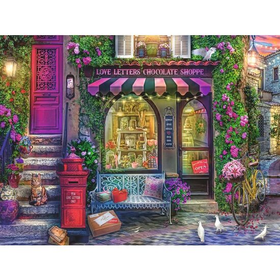 Puzzle 1500 Teile Ravensburger – Der Schokoladenladen
