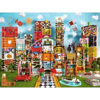 Puzzle 1500 Teile Ravensburger - Eames House Of Cards Fantasy