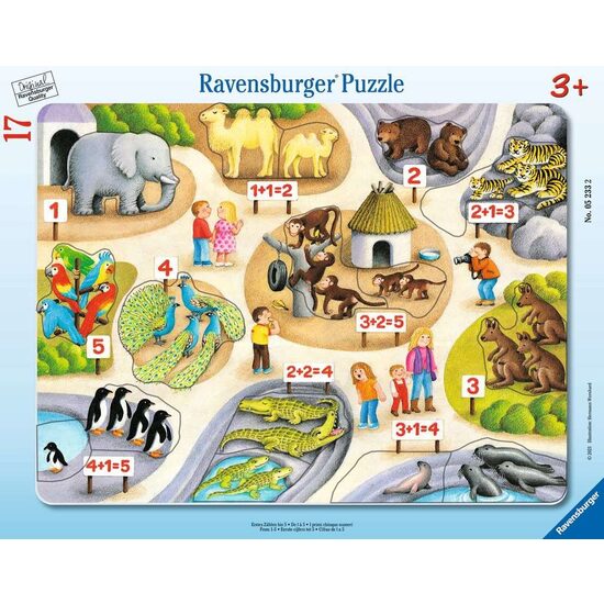Puzzle 17 piese Ravensburger - Tip Rama Sa Numaram Pana La 5