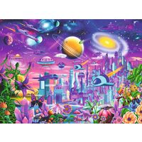 Puzzle 200 Teile Ravensburger - Die kosmische Stadt