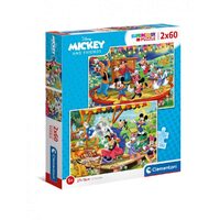 Puzzle 2x60 Teile Clementoni - Mickey und seine Freunde