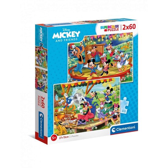 Puzzle 2x60 Teile Clementoni - Mickey und seine Freunde