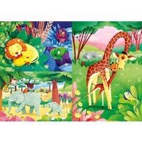 Puzzle 3x48 Teile Clementoni - Tiere der Savanne