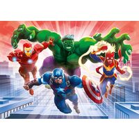 Puzzle 104 Teile phosphoreszierendes Clementoni - Marvel Avengers
