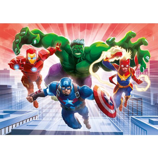 Puzzle 104 Teile phosphoreszierendes Clementoni - Marvel Avengers