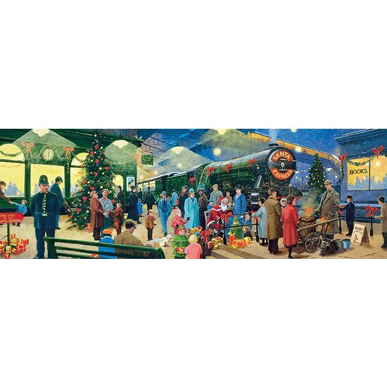 Puzzle 1000 piese panoramic Clementoni - Christmas