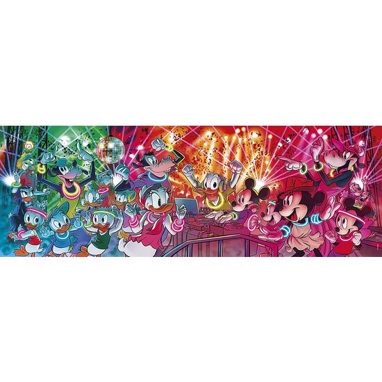Puzzle 1000 Teile Panorama Clementoni - Mickey Mouse Disco