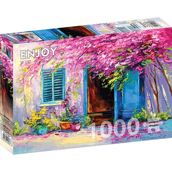 Puzzle 1000 piese ENJOY - Blooming Courtyard