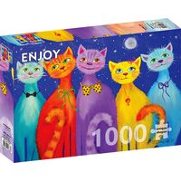 Puzzle 1000 Teile ENJOY - Lächelnde Katzen