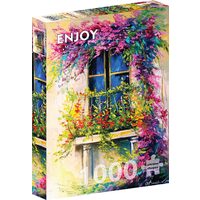 Puzzle 1000 Teile ENJOY – Blühender Balkon