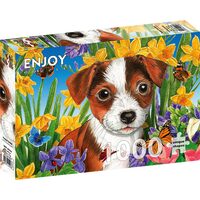Puzzle 1000 pièces ENJOY - Jardin des Chiots