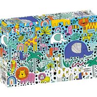 Puzzle 1000 pièces ENJOY - Doodle Safari