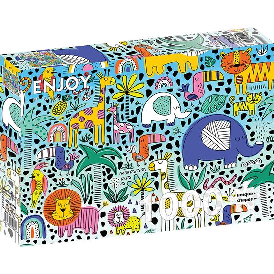 Puzzle 1000 pièces ENJOY - Doodle Safari