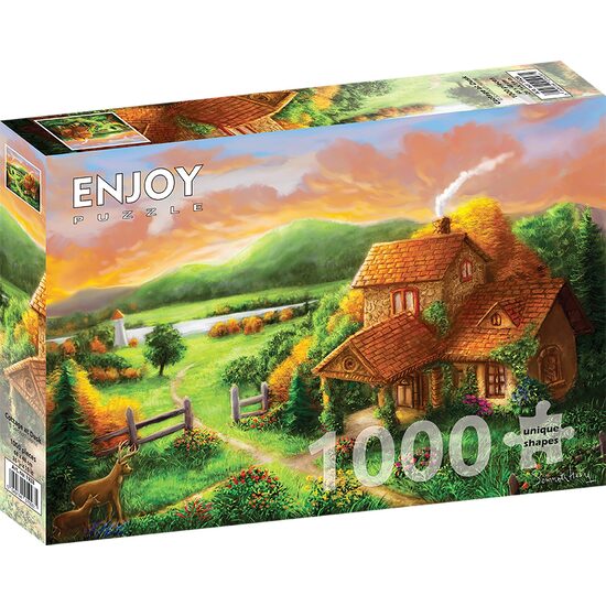 Puzzle 1000 Teile ENJOY – Cottage at Dusk