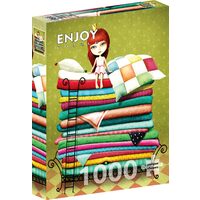 Puzzle 1000 pièces ENJOY - Princesse au petit pois