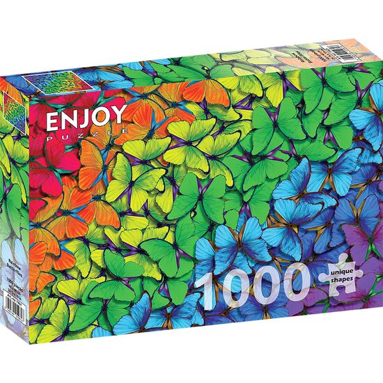 Puzzle 1000 pièces ENJOY - Papillons arc-en-ciel