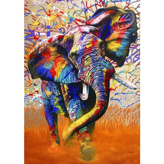 Puzzle 1000 Teile Bluebird - Afrikanische Farben