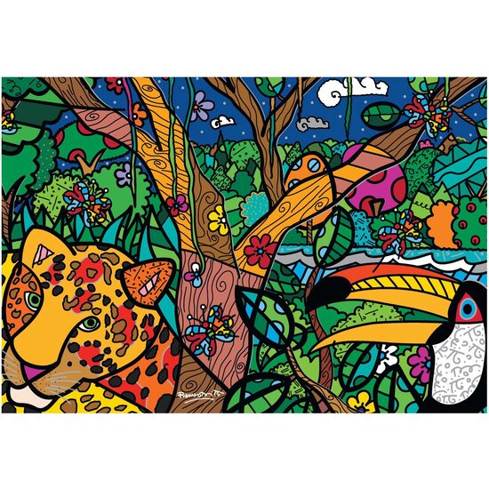 Puzzle 1000 Teile Bluebird – Romero Britto: Amazon