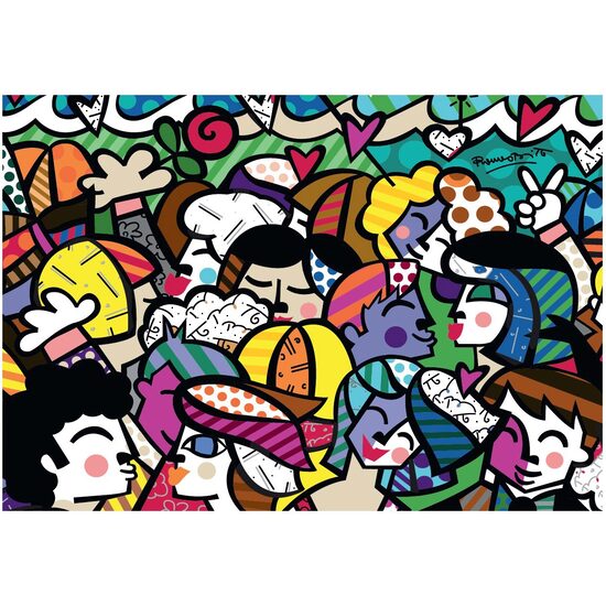 Puzzle 1500 pieces Bluebird - Romero Britto: Looking into the future