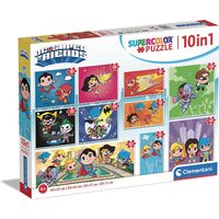 Puzzle 18/30/48/60 pezzi Clementoni - 10 Puzzle - DC Super Friends