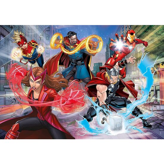 Puzzle 104 Teile XXL Clementoni - Super Color - Glitzereffekt - Marvel Avengers