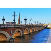 Puzzel 1000 stukjes Bluebird - Pont de Pierre, Bordeaux