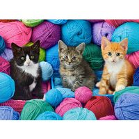 Puzzle 300 pièces Castorland - Chatons dans un magasin de laine