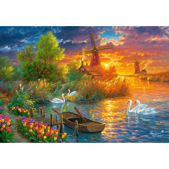 Puzzle 1000 pièces Castorland - Idylle Hollandaise