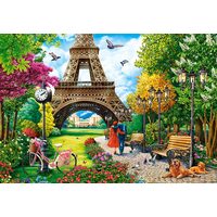 Puzzle 1000 pièces Castorland - Printemps à Paris