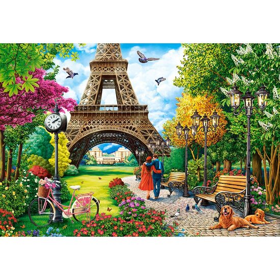 Puzzle 1000 pièces Castorland - Printemps à Paris