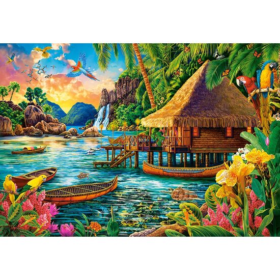 Puzzle 1000 pièces Castorland - Île Tropicale