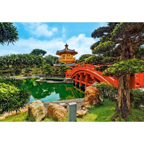 Puzzle 1000 pièces Castorland - Jardin Nan Lian, Honk Kong