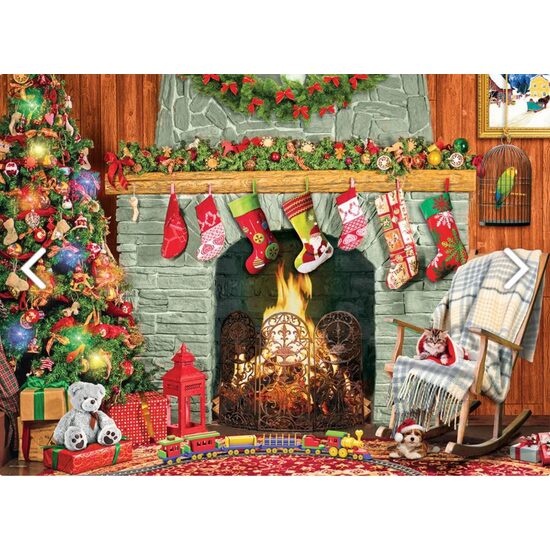 Puzzle 500 pièces XXL Eurographics - Noël au coin du feu