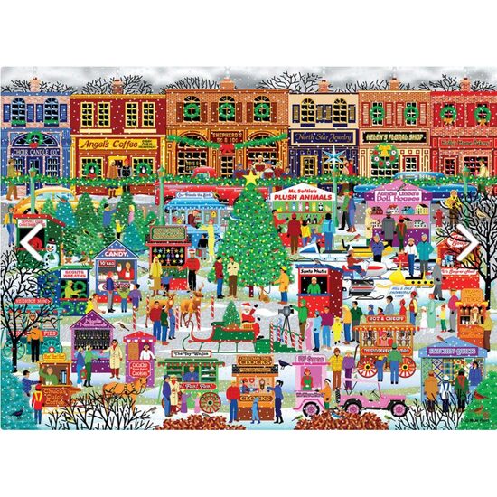 Puzzel 500 stukjes XXL Eurographics - Downtown Holiday Festival