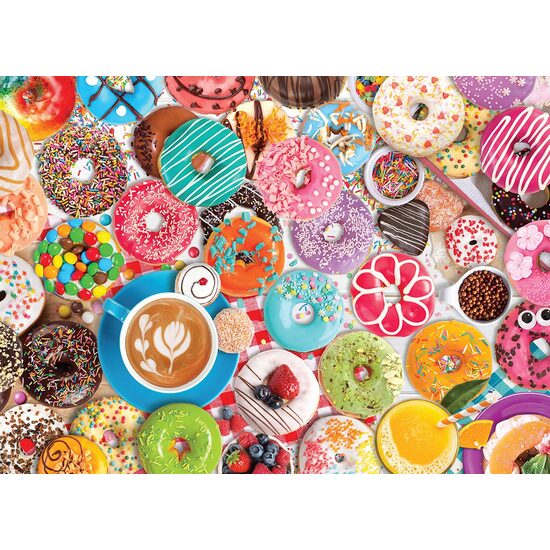 Puzzel 1000 stukjes Eurographics - Metalen Doos - Donut Party