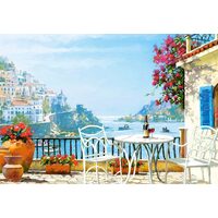 Puzzel 1000 stukjes Castorland - Mediterrane wijn voor twee