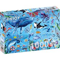 Puzzel 1000 stukjes ENJOY - Diepblauwe zee