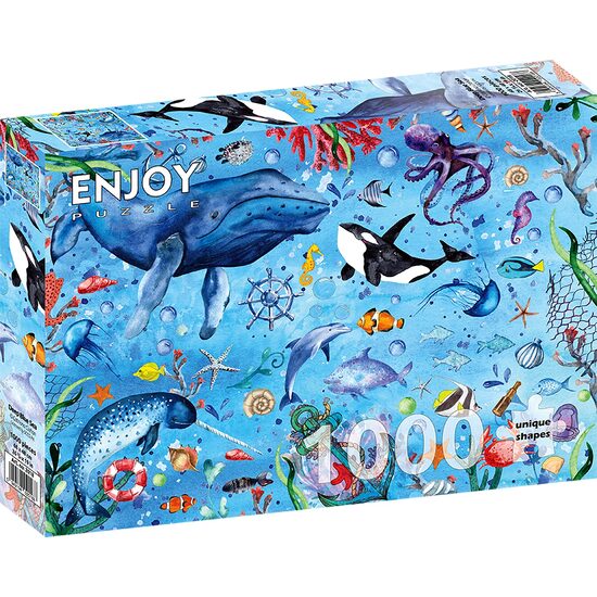 Puzzel 1000 stukjes ENJOY - Diepblauwe zee
