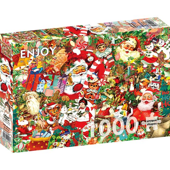 Puzzel 1000 stukjes ENJOY - Een vintage kerst