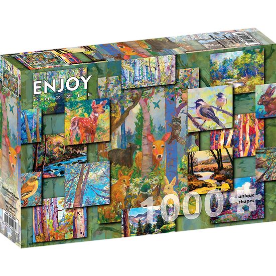 Puzzel 1000 stukjes GENIET - Boscollage