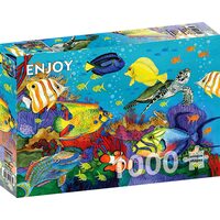 Puzzel 1000 stukjes ENJOY - Onderwaterregenboog